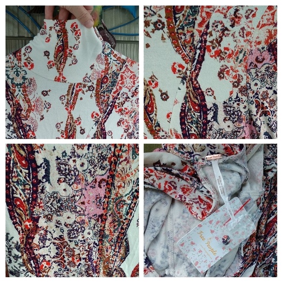 SOLD🌼FREE PEOPLE All Dolled Up Paisley Mini Dress - Picture 8 of 8